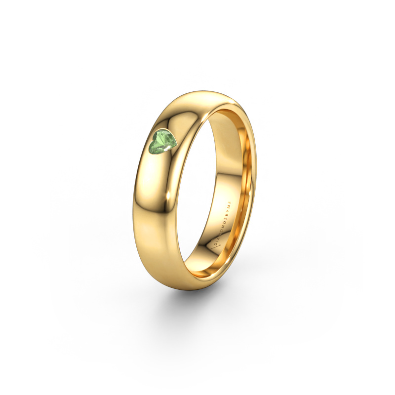 Immagine di Anello dell'amicizia WH0101L35BPHRT 585 oro ±5 x 2 mm Tormalina verde