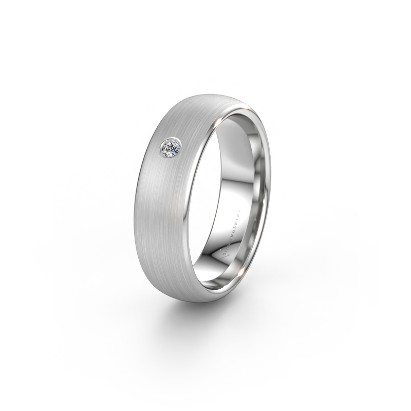 Bild von Ehering WH0101L36BM 585 Weißgold ±6 x 2 mm Diamant