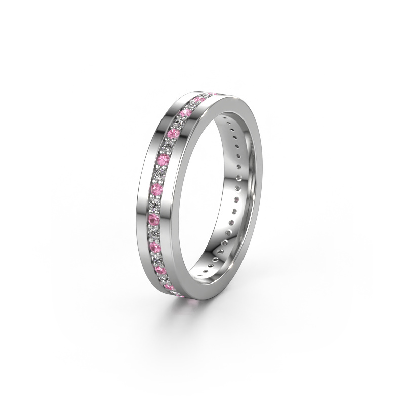 Image de Alliance WH0103L14BP 585 or blanc ±4x2 mm Saphir rose 1.3 mm