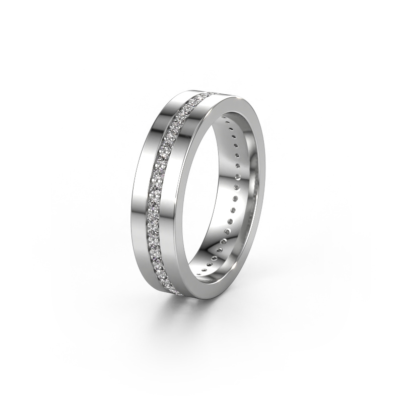 Image of Wedding ring WH0103L15BP 950 platinum ±0.20x0.08 in Diamond 0.44 crt