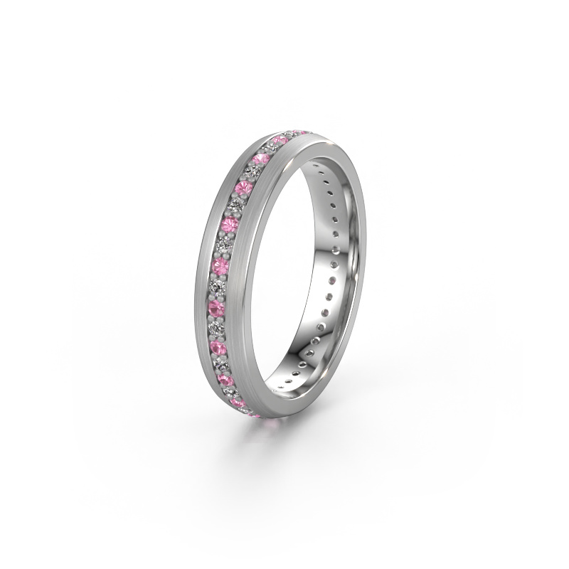 Image de Alliance WH0103L24BM 585 or blanc ±4x2 mm Saphir rose 1.3 mm