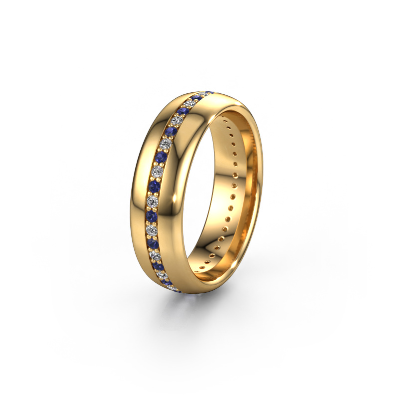 Bild von Ehering WH0103L36BP 585 Gold ±6x2 mm Saphir 1.3 mm