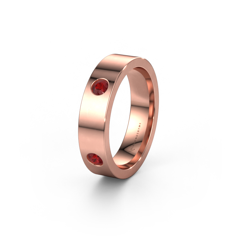 Image de Alliance WH0104L15BP 585 or rose ±4x2 mm Rubis 3 mm
