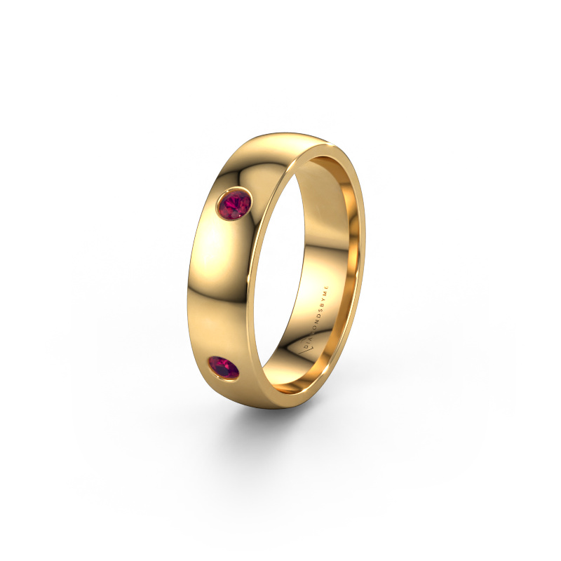 Image of Weddings ring WH0104L25AP 585 gold ±0.20x0.07 in Rhodolite 2.5 mm