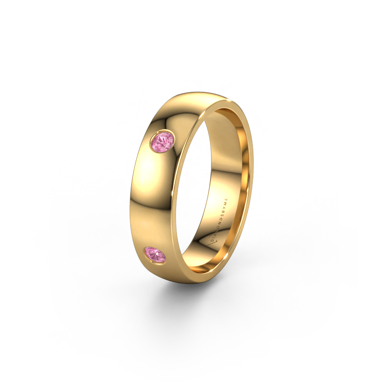 Image of Weddings ring WH0104L25AP 585 gold ±0.20x0.07 in Pink sapphire 2.5 mm