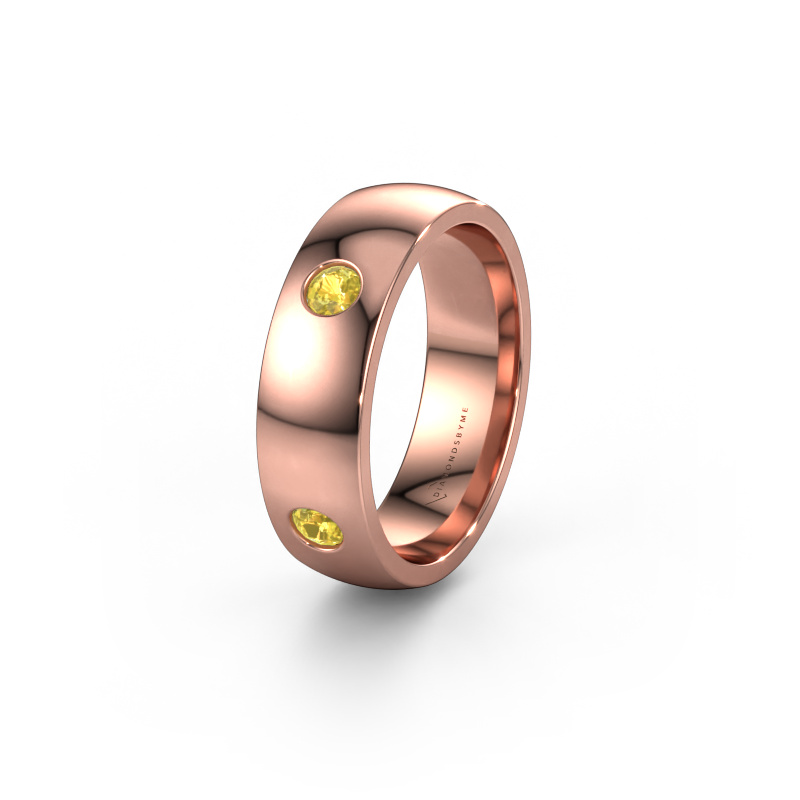 Bild von Ehering WH0104L26BP 585 Roségold ±6x2 mm Gelb Saphir