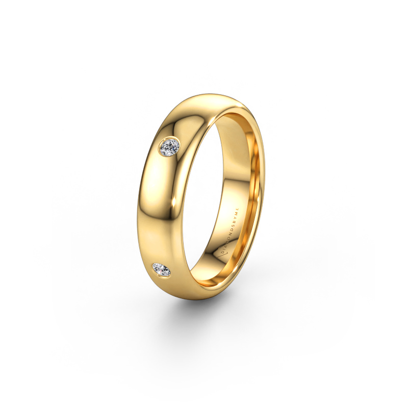 Bild von Ehering WH0104L35BP 585 Gold ±5 x 2 mm Diamant