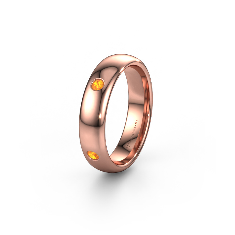 Bild von Ehering WH0104L35BP 585 Roségold ±5x2 mm Citrin