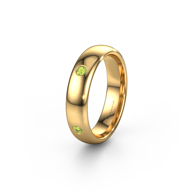 Bild von Ehering WH0104L35BP 585 Gold ±5x2 mm Peridot