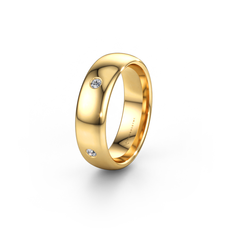Bild von Ehering WH0104L36BP 585 Gold ±6 x 2 mm Diamant 0.15 crt