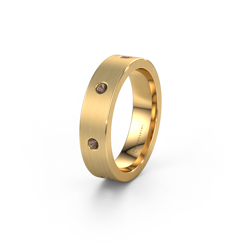 Bild von Ehering WH0105L15BM 585 Gold ±5x2 mm Rauchquarz 2 mm