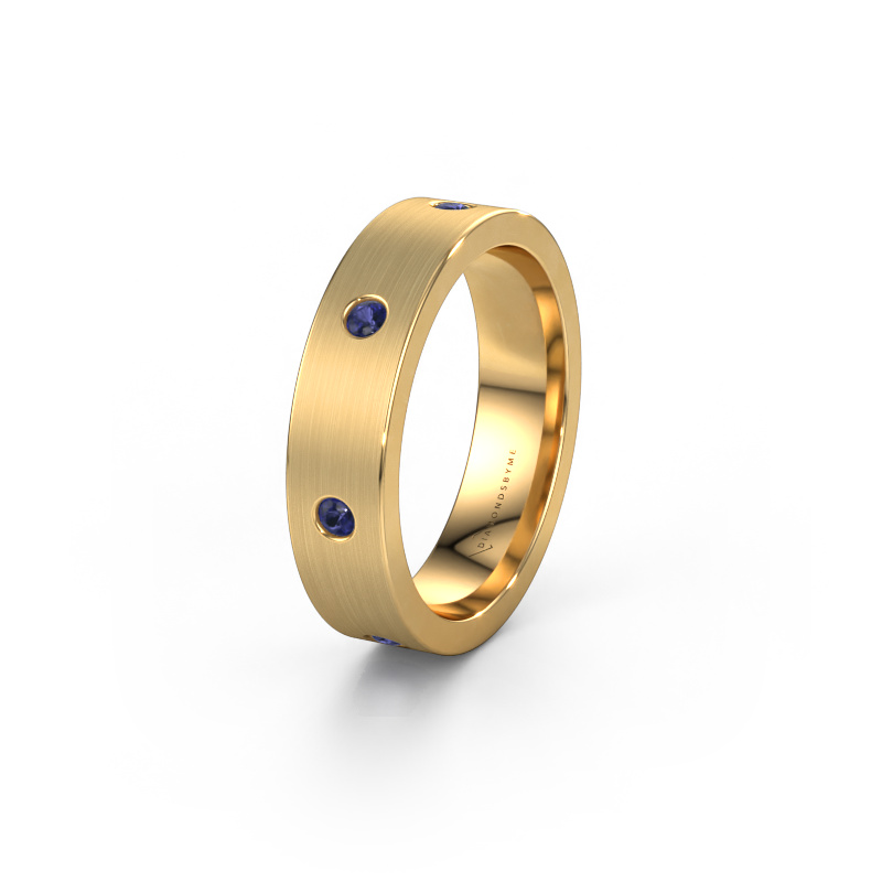 Image of Wedding ring WH0105L15BM 585 gold ±0.20x0.08 in Sapphire 2 mm