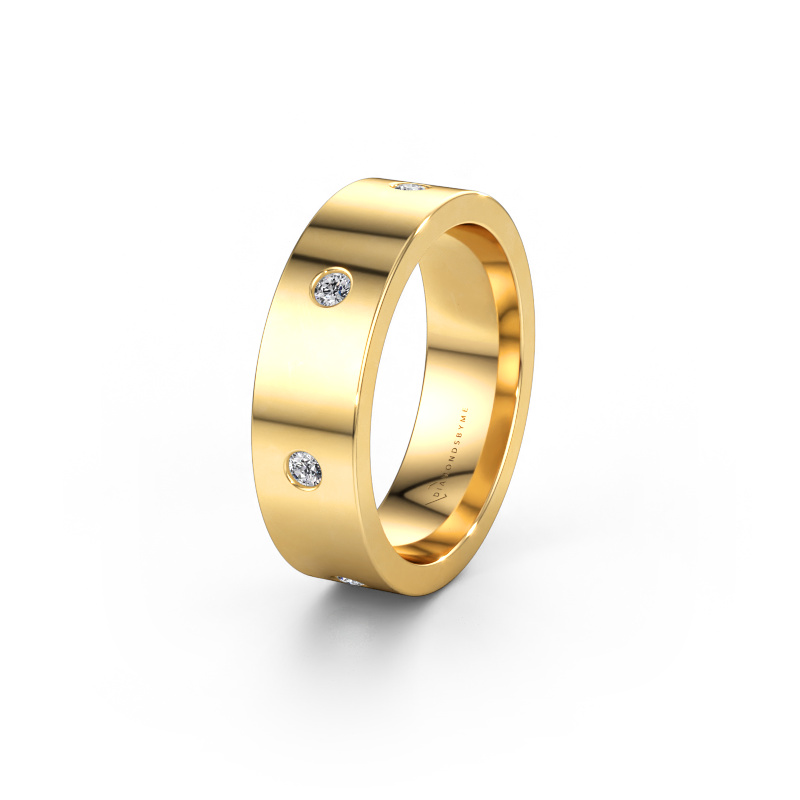 Bild von Ehering WH0105L16BP 585 Gold ±6 x 2 mm Diamant 0.21 crt