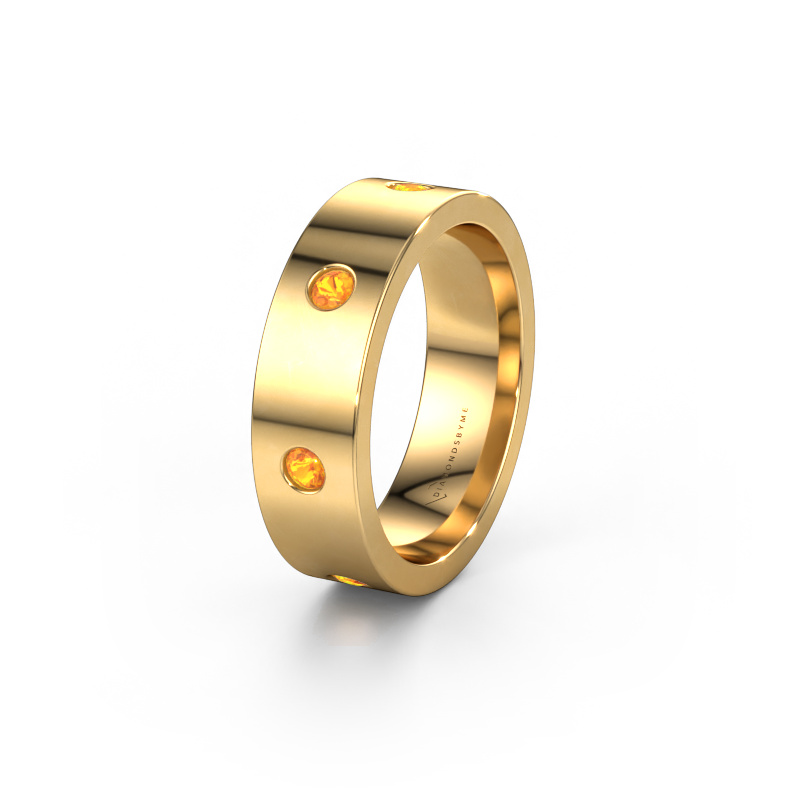 Bild von Ehering WH0105L16BP 585 Gold ±6x2 mm Citrin 2.4 mm