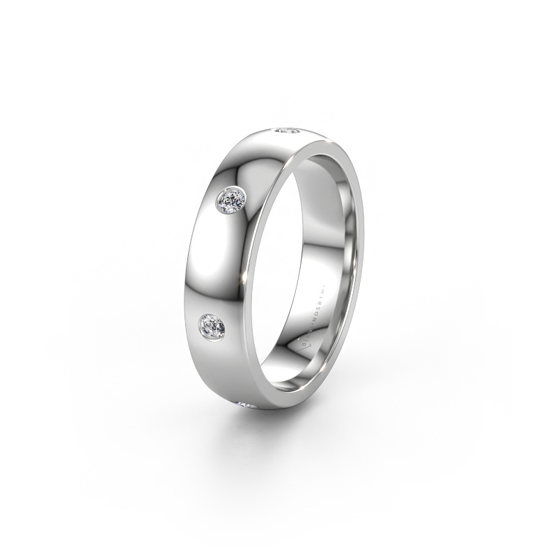Bild von Ehering WH0105L25BP 950 Platin ±5 x 2 mm Diamant 0.21 crt
