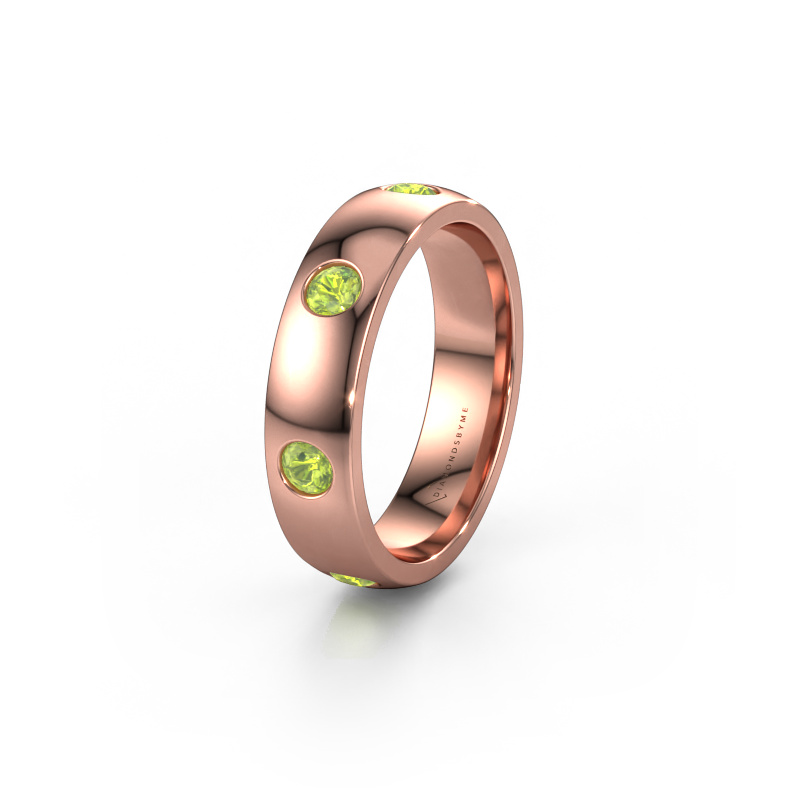 Bild von Ehering WH0105L25BP 585 Roségold ±5x2 mm Peridot 3 mm