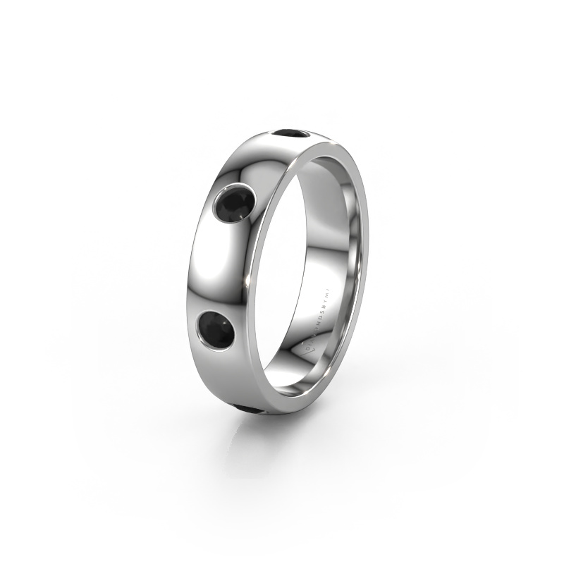 Bild von Ehering WH0105L25BP 950 Platin ±5x2 mm Schwarz Diamant 0.84 crt