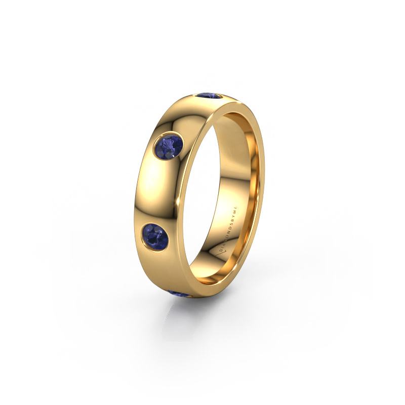 Bild von Ehering WH0105L25BP 585 Gold ±5x2 mm Saphir 3 mm