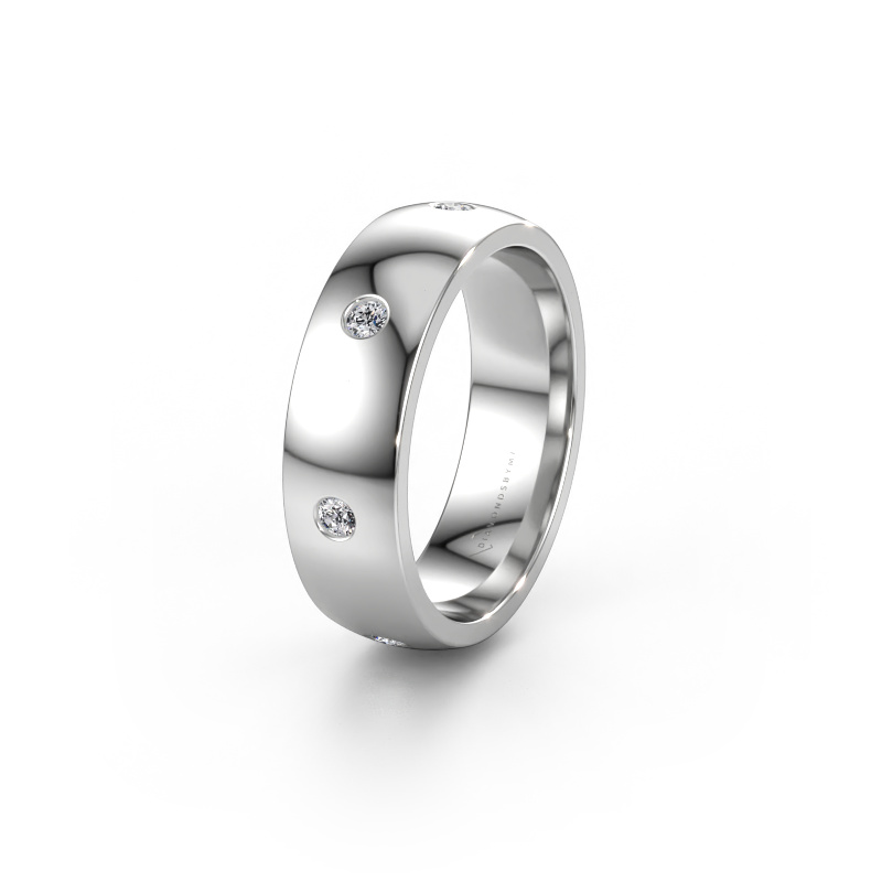 Bild von Ehering WH0105L26BP 950 Platin ±6 x 2 mm Diamant