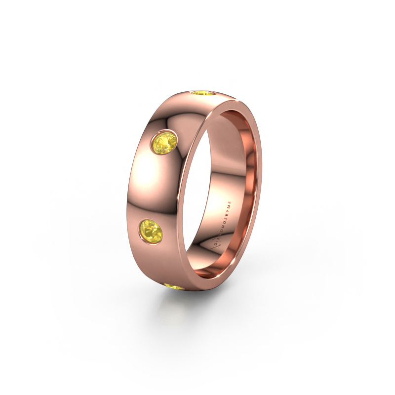 Bild von Ehering WH0105L26BP 585 Roségold ±6x2 mm Gelb Saphir