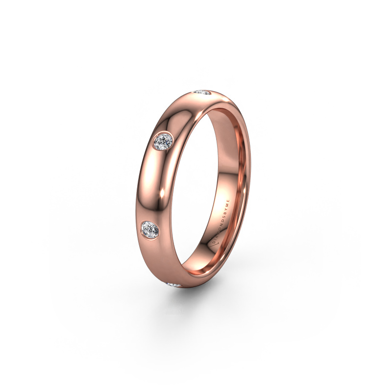 Bild von Ehering WH0105L34BP 585 Roségold ±4 x 2 mm Diamant