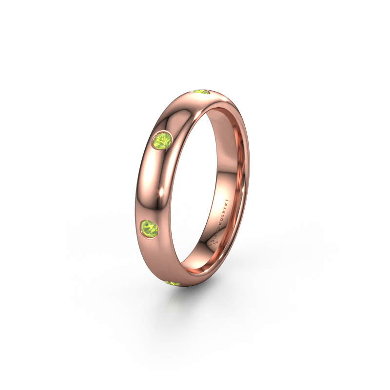 Bild von Ehering WH0105L34BP 585 Roségold ±4x2 mm Peridot