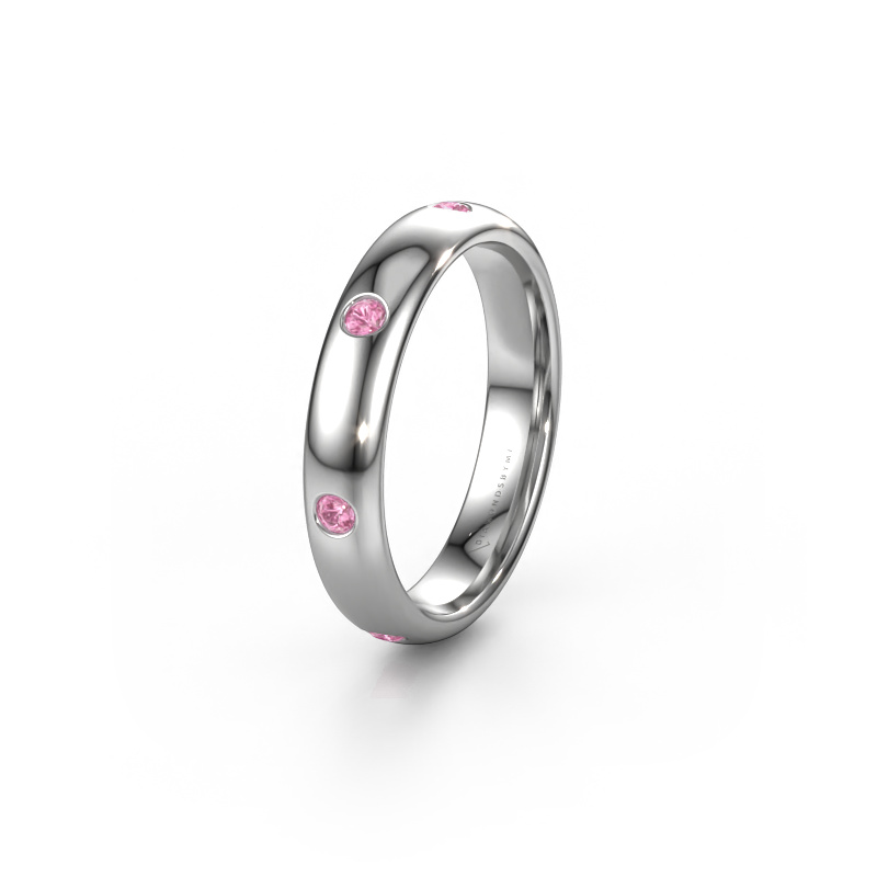 Bild von Ehering WH0105L34BP 950 Platin ±4x2 mm Pink Saphir