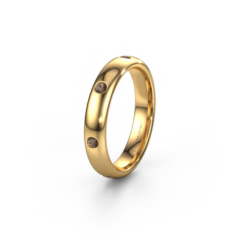 Bild von Ehering WH0105L34BP 585 Gold ±4x2 mm Rauchquarz