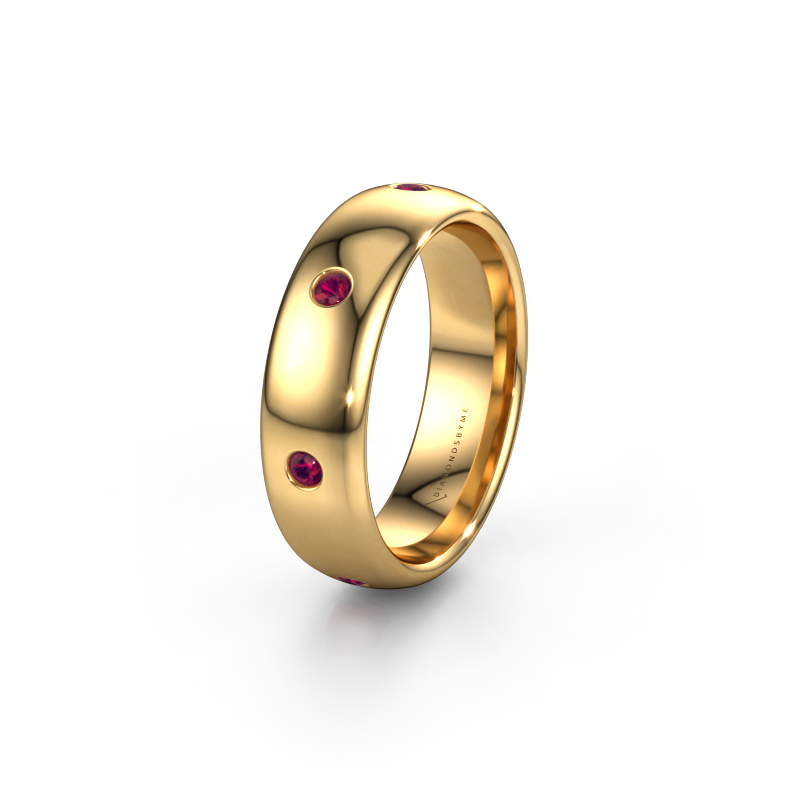 Bild von Ehering WH0105L36BP 585 Gold ±6x2 mm Rhodolit