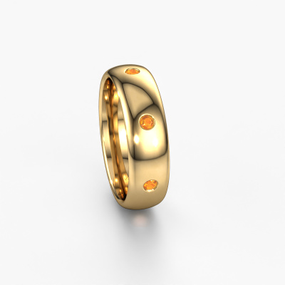 Modern eternity ±0.24 in (6 mm) ladies gold wedding ring