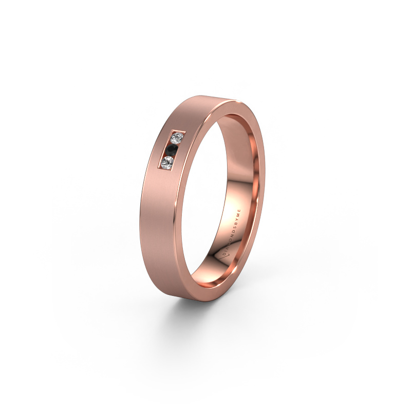 Image de Alliance WH0106L14AM  585 or rose ±4x1.7 mm Diamant noir