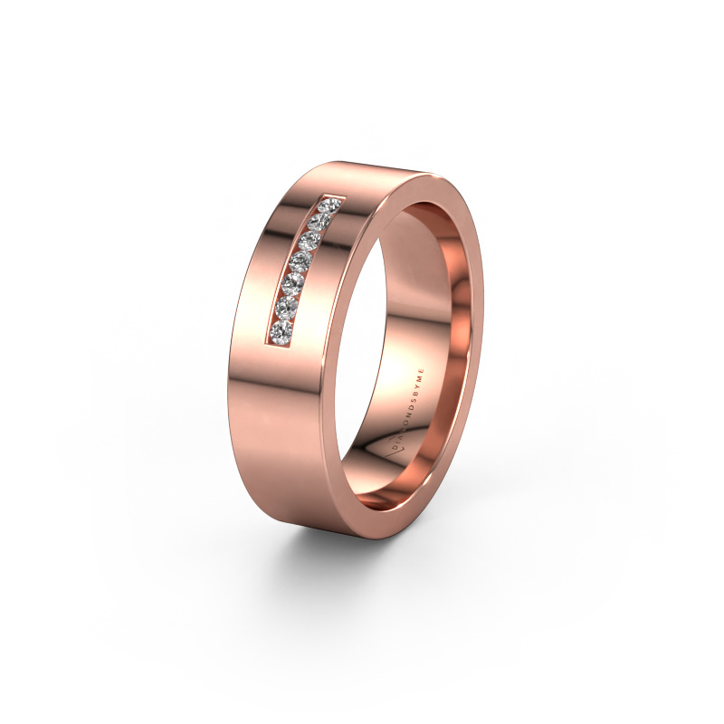 Bild von Ehering WH0108L16BP 585 Roségold ±6x2 mm Zirkonia