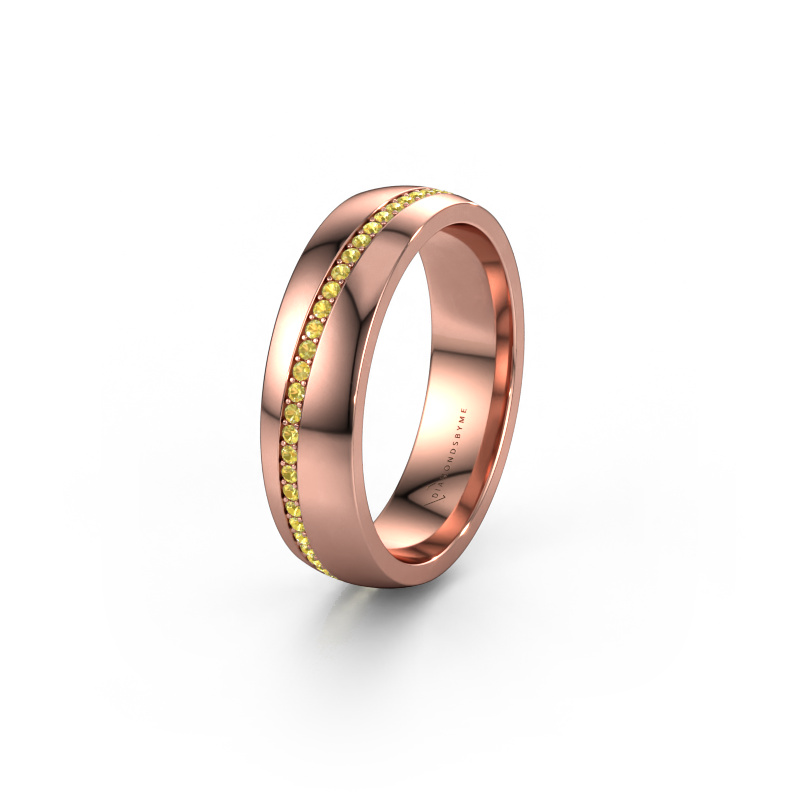 Bild von Ehering WH0109L25A 585 Roségold ±5x1.7 mm Gelb Saphir