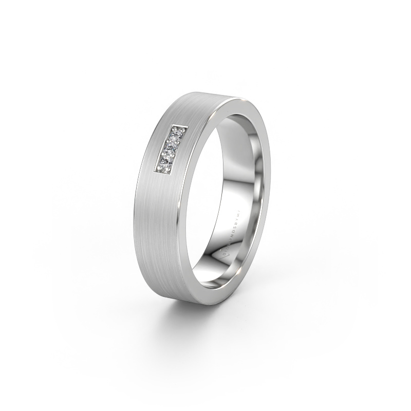 Bild von Ehering WH0110L15BM 585 Weißgold ±5 x 2 mm Diamant