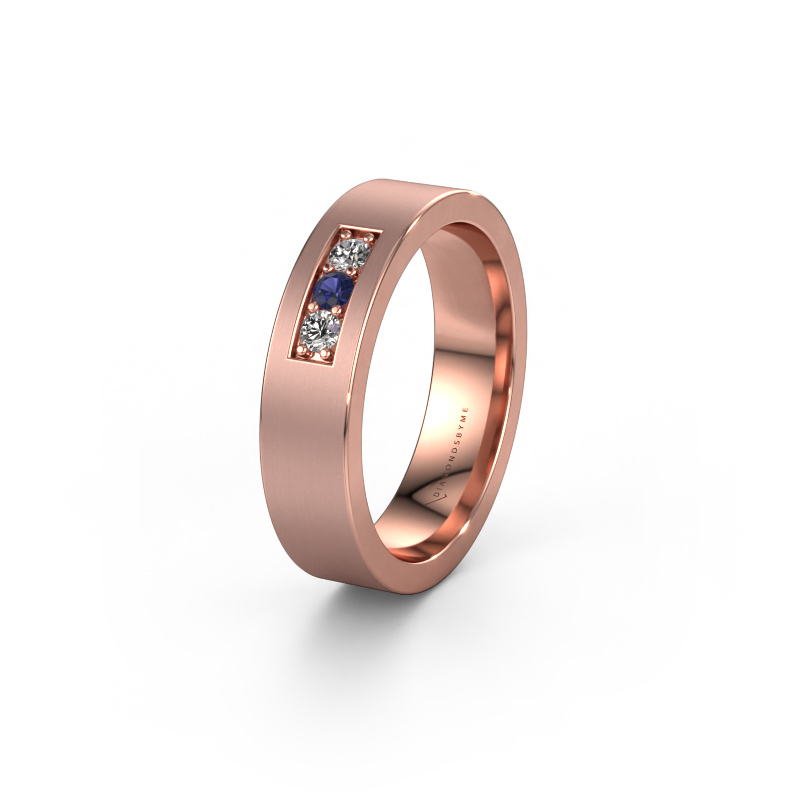 Bild von Ehering WH0110L15BM 585 Roségold ±5x2 mm Saphir