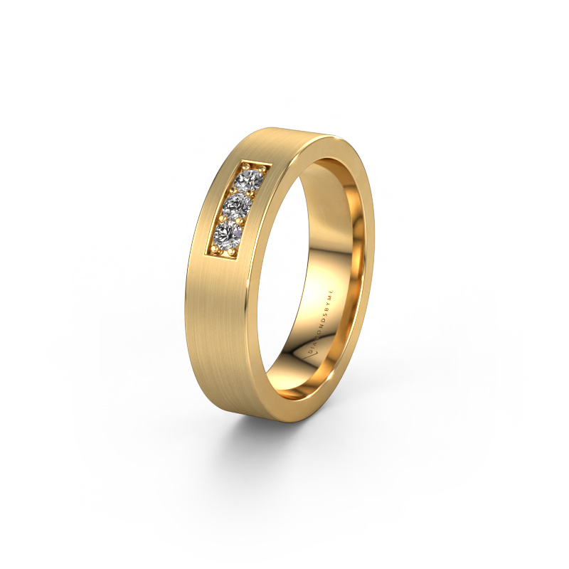 Bild von Ehering WH0110L15BM 585 Gold ±5x2 mm Lab-grown Diamant