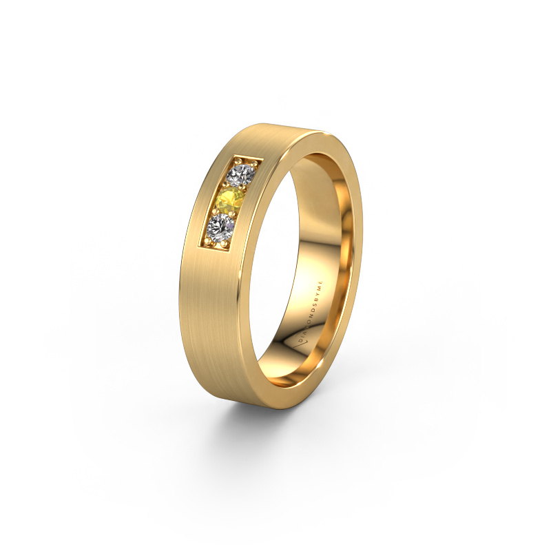 Bild von Ehering WH0110L15BM 585 Gold ±5x2 mm Gelb Saphir