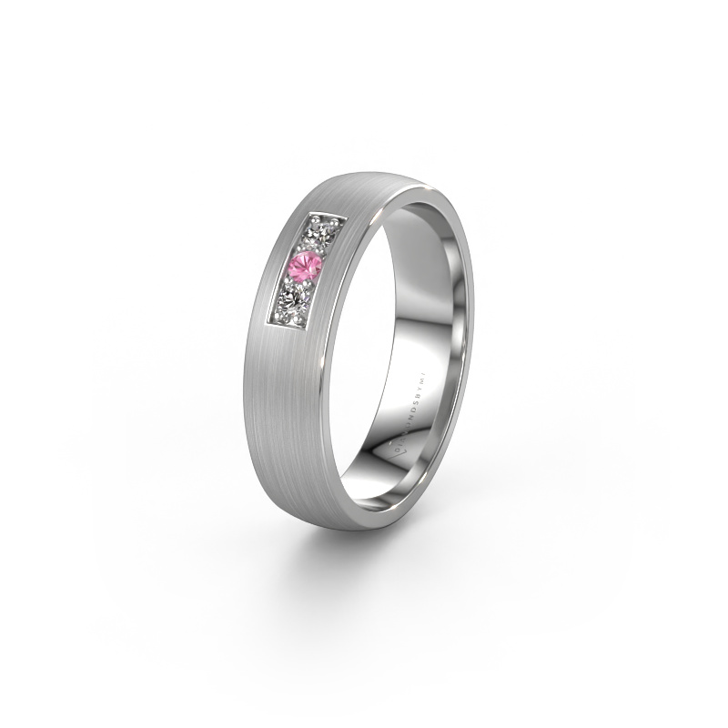Image de Alliance WH0110L25AM 585 or blanc ±5x1.7 mm Saphir rose