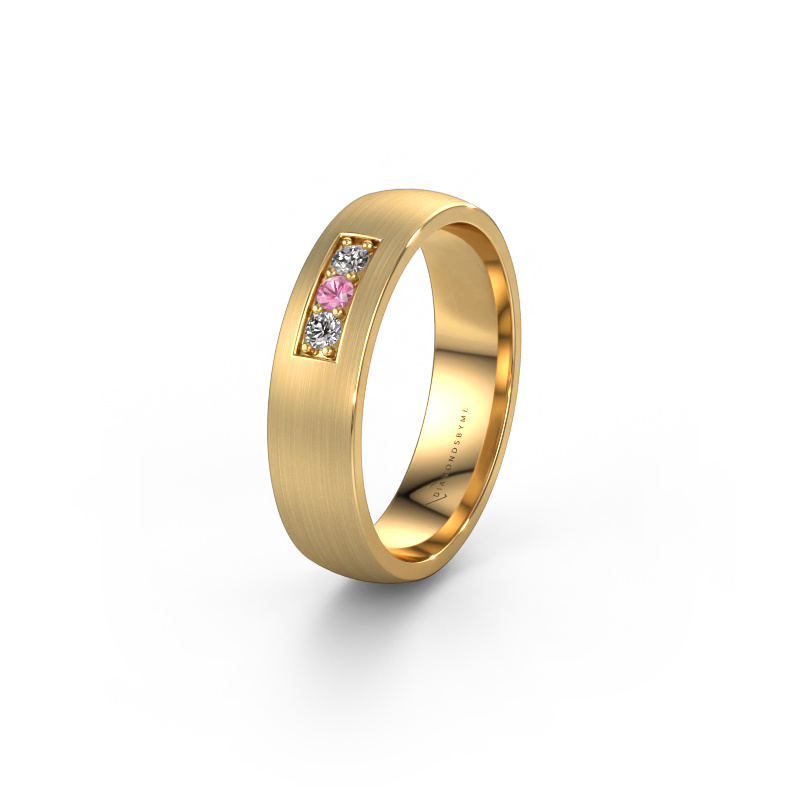 Bild von Ehering WH0110L25AM 585 Gold ±5x1.7 mm Pink Saphir