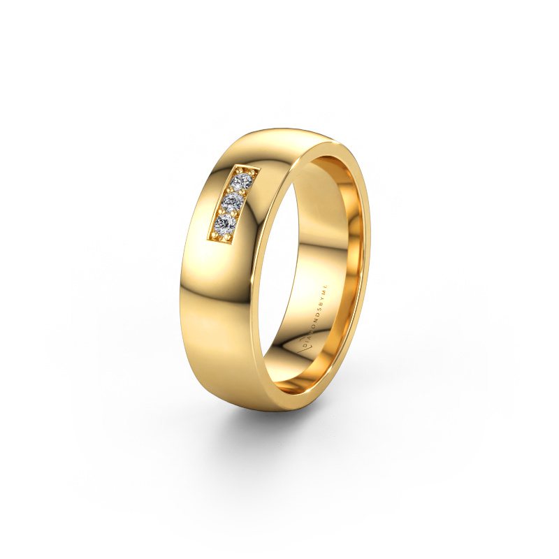 Bild von Ehering WH0110L26BP 585 Gold ±6 x 2 mm Diamant