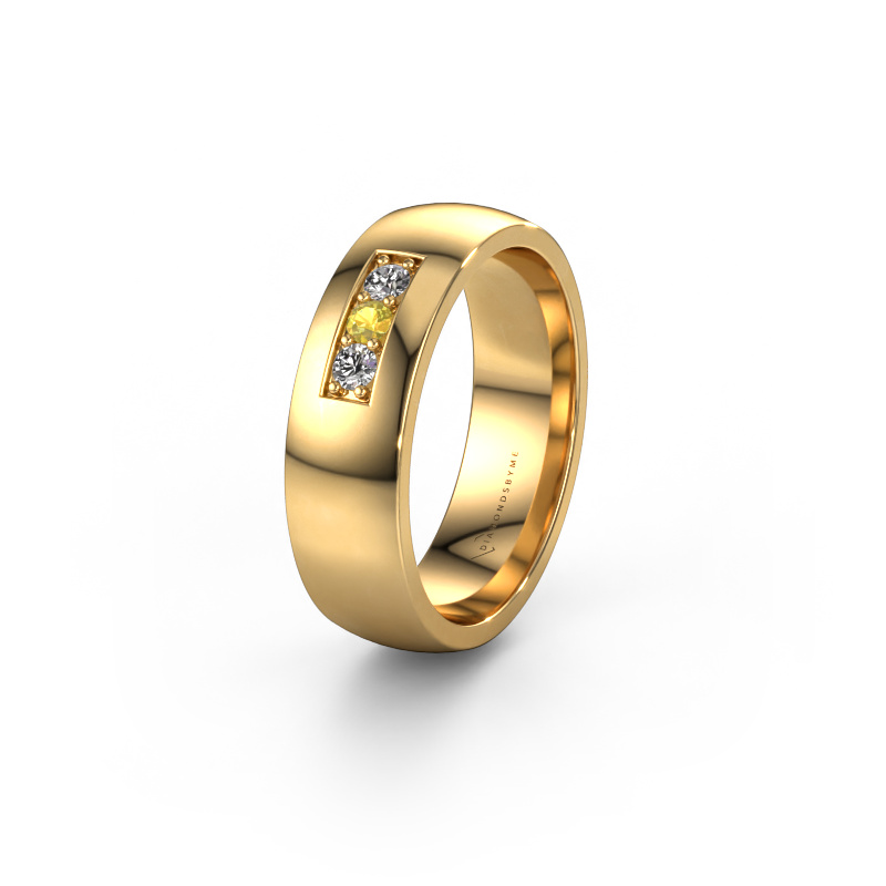 Bild von Ehering WH0110L26BP 585 Gold ±6x2 mm Gelb Saphir