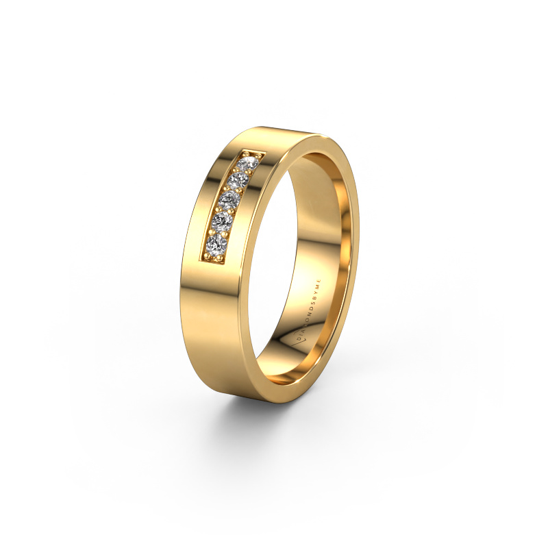 Bild von Ehering WH0111L15AP 585 Gold ±5x1.7 mm Diamant