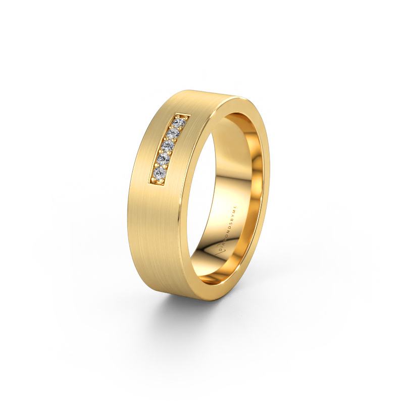 Bild von Ehering WH0111L16BM 585 Gold ±6 x 2 mm Diamant