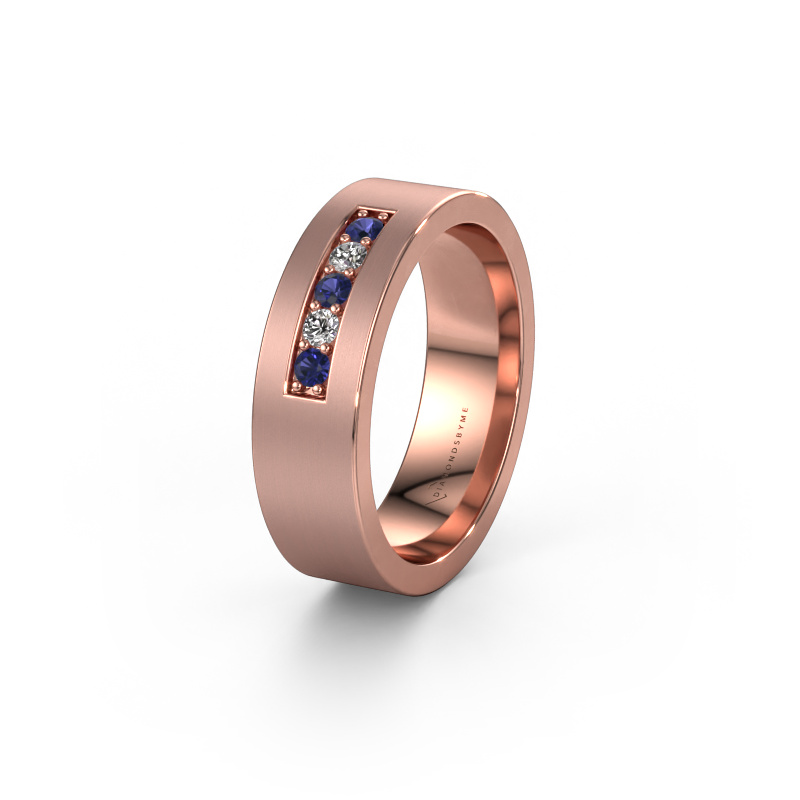 Image de Alliance WH0111L16BM 585 or rose ±6x2 mm Saphir