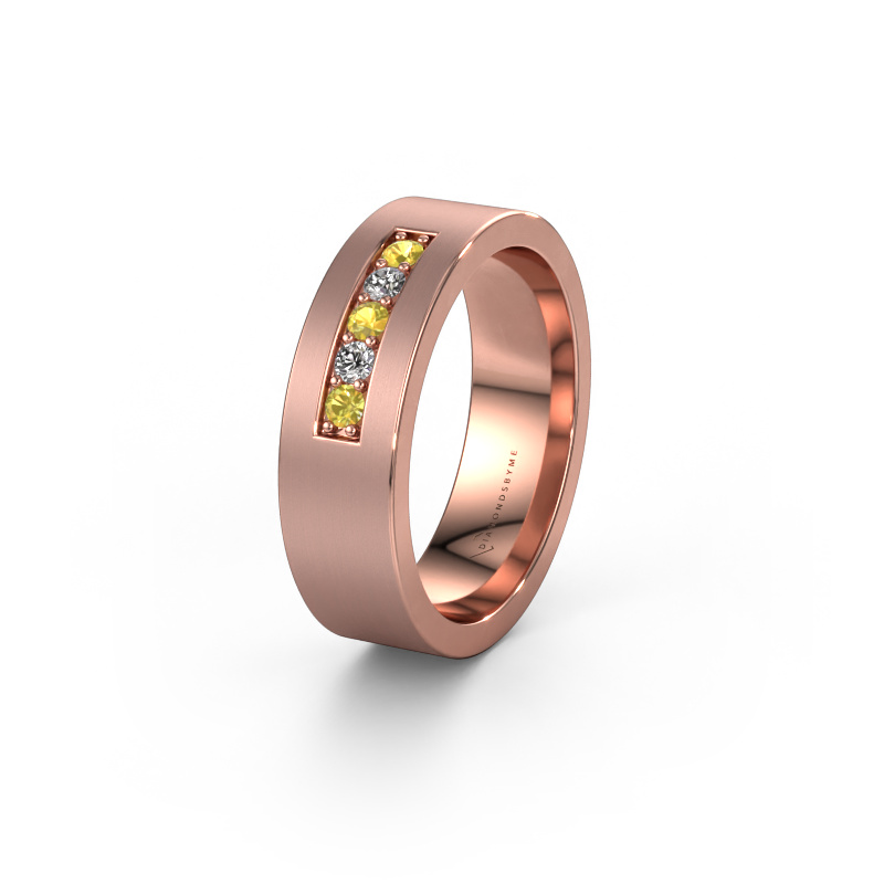 Bild von Ehering WH0111L16BM 585 Roségold ±6x2 mm Gelb Saphir