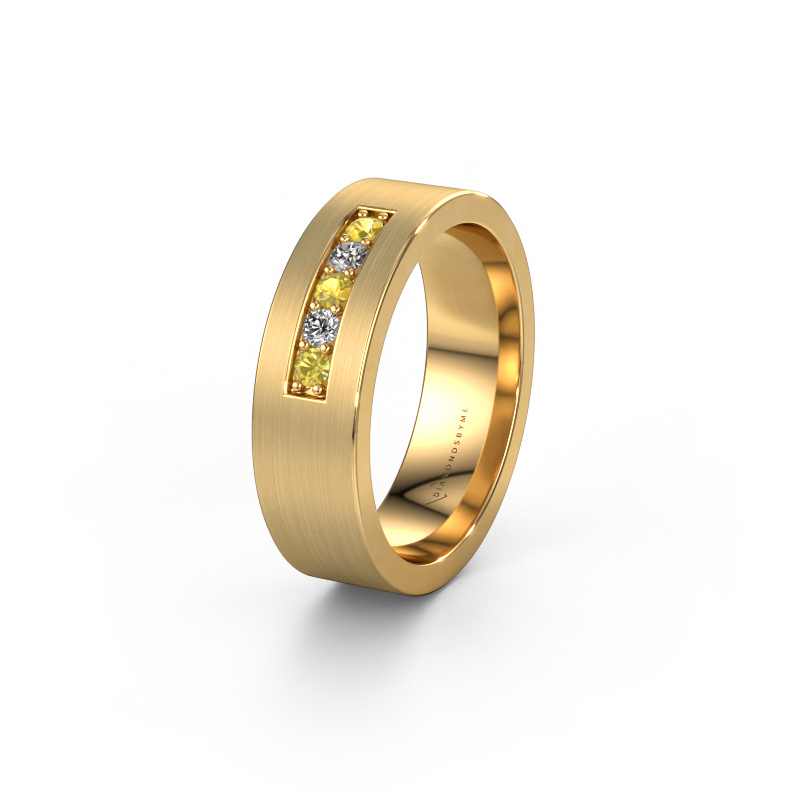 Bild von Ehering WH0111L16BM 585 Gold ±6x2 mm Gelb Saphir