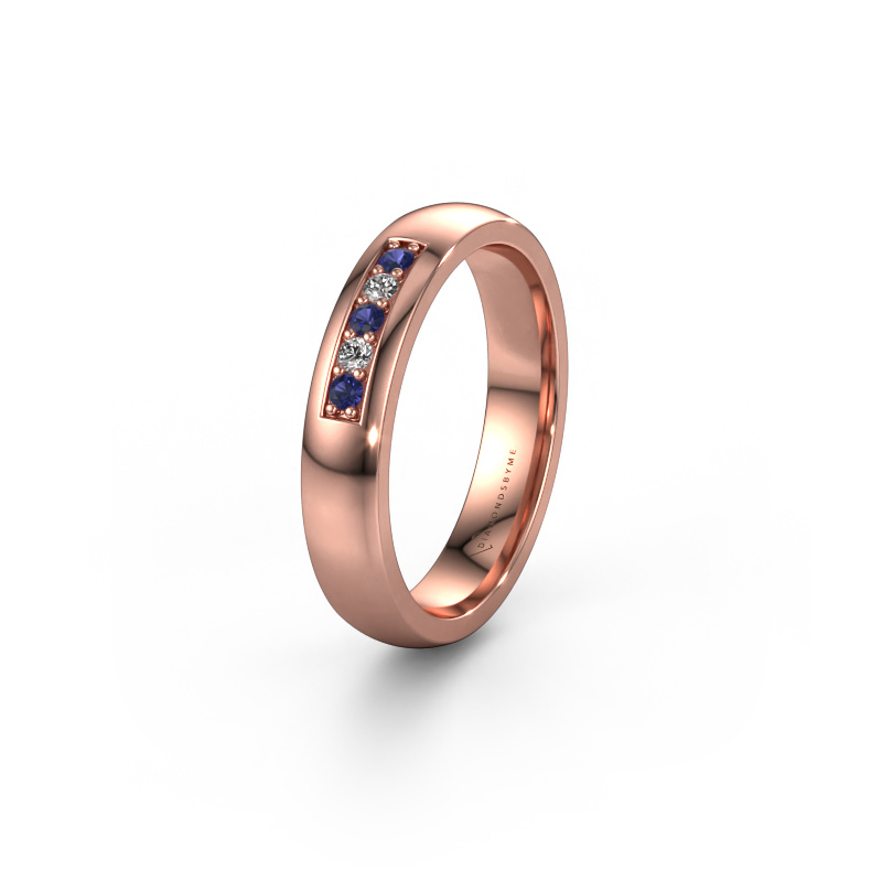Bild von Ehering WH0111L24BP 585 Roségold ±4x2 mm Saphir