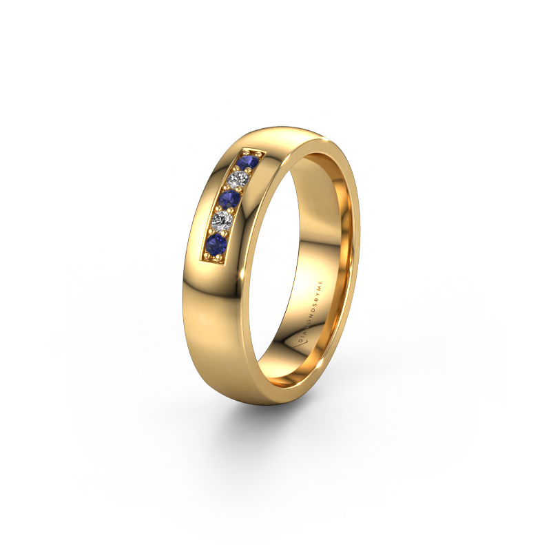 Bild von Ehering WH0111L25BP 585 Gold ±5x2 mm Saphir
