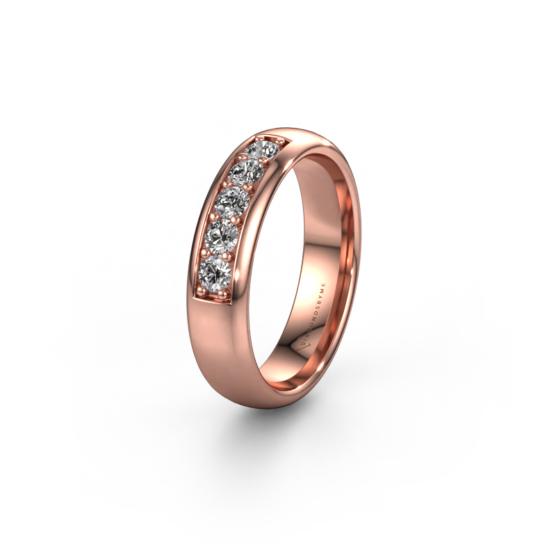 Bild von Ehering WH0111L35BP 585 Roségold ±5x2 mm Lab-grown Diamant