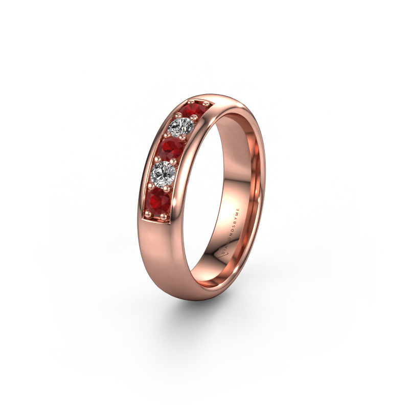 Image de Alliance WH0111L35BP 585 or rose ±5x2 mm Rubis
